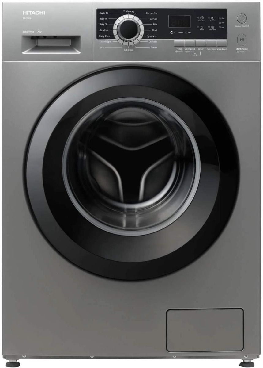 Hitachi Front Loading Washing Machine 7 Kg, Silver / BD70CE3CGXSL