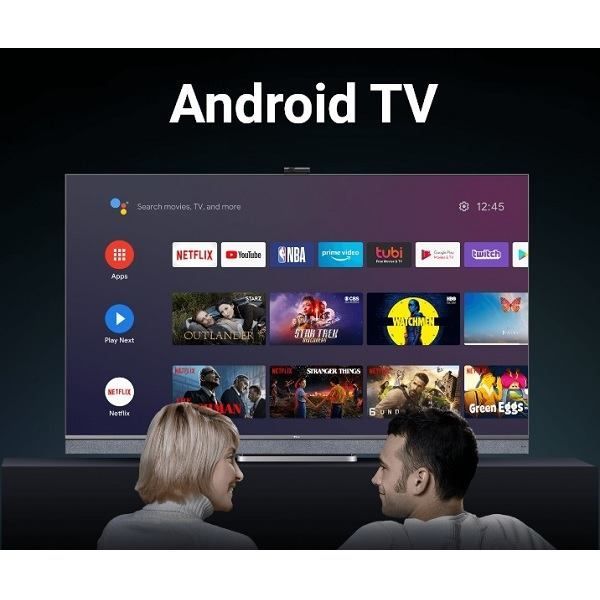 TCL 55 Inch 4K Smart QLED TV | Mini LED | Android TV | 55C825