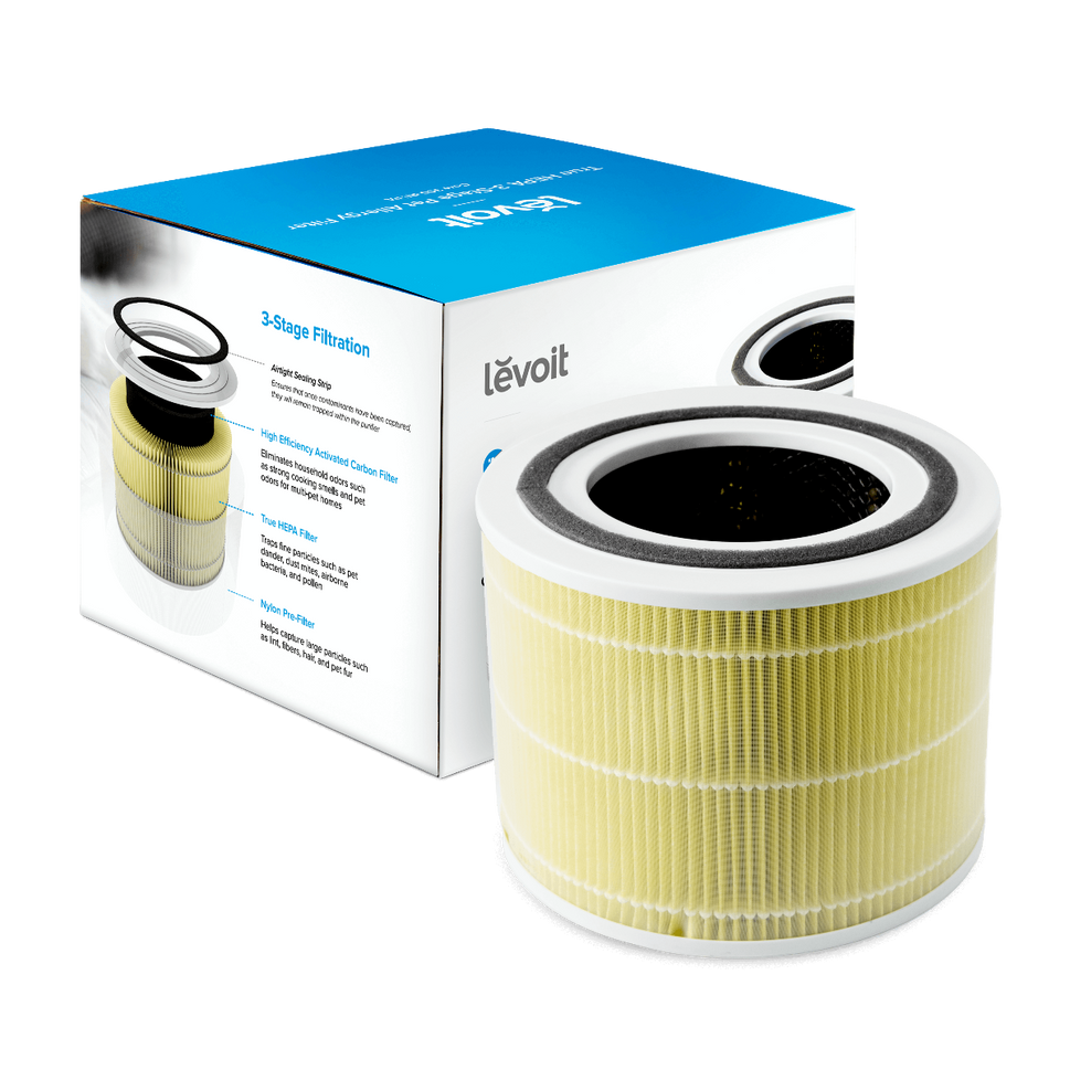 Levoit - Core 300S True HEPA 3-Stage Pet Allergy Replacement Filter - Yellow
