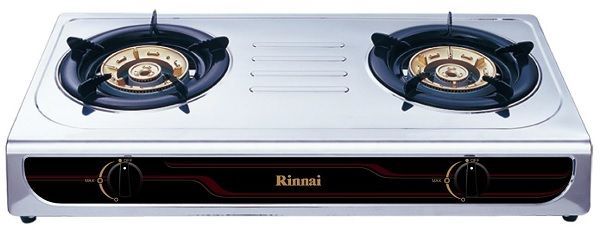 Rinnai 2 Brass Burner Gas Stove | Top Detachable |Stainless Steel