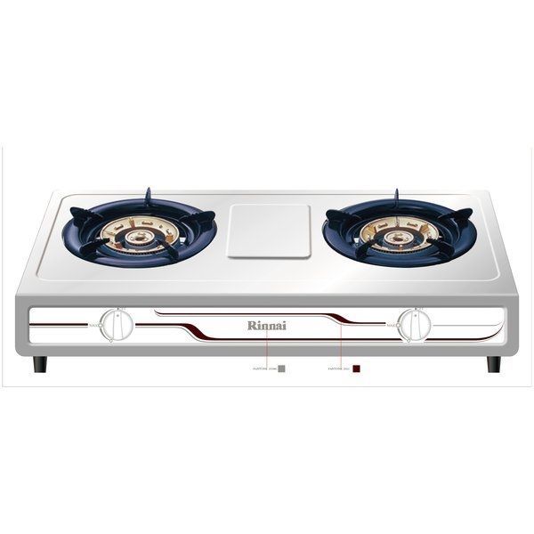 Rinnai 2 Brass Burner Gas Stove | Stainless Steel Top | Fully Safety Simmer Control