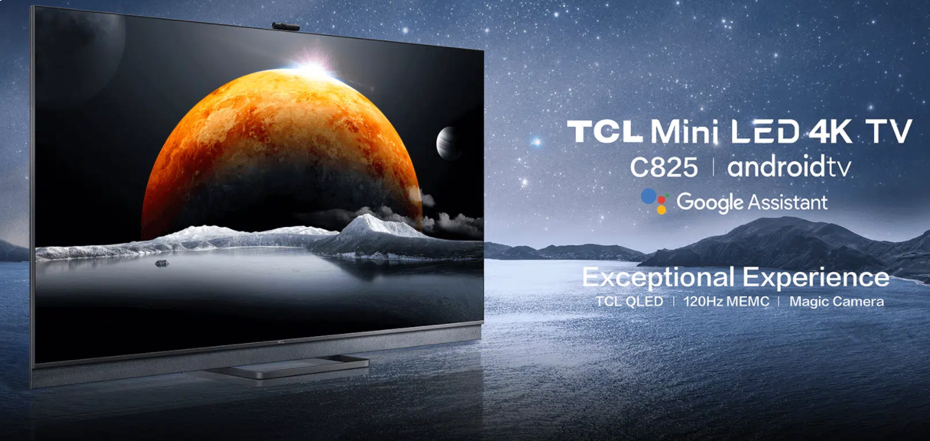 TCL 65 Inch 4K Smart QLED TV | Mini LED | Android TV | 65C825