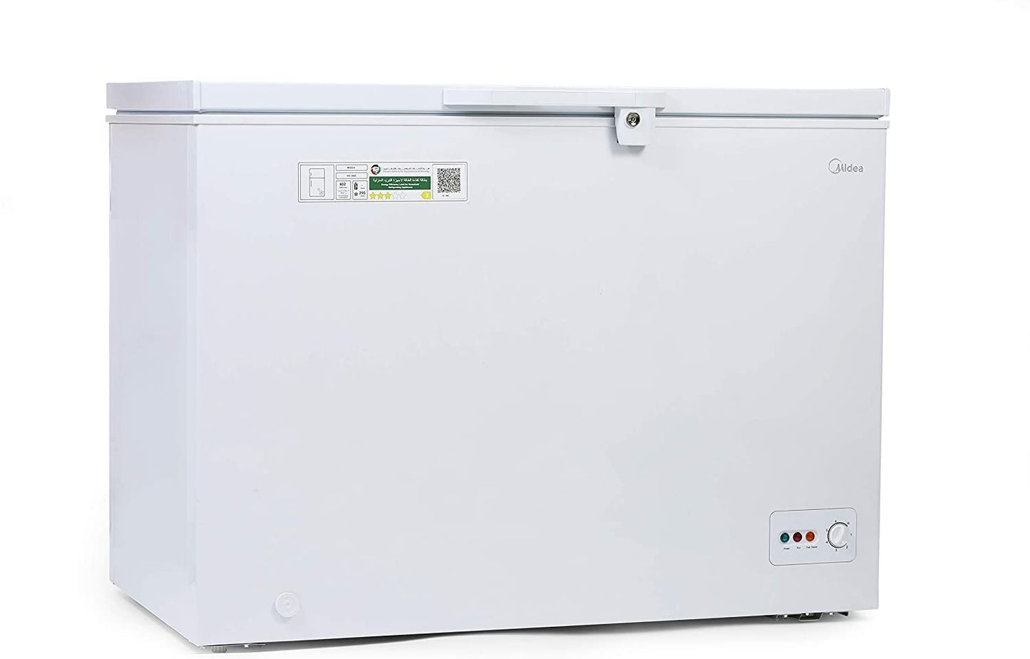 Midea HS-384CN Chest Freezer White Color 295 Ltr Gross Capacity
