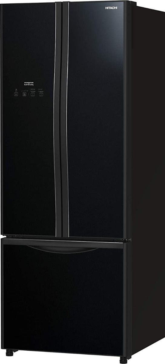 Hitachi, 600L French Bottom Freezer, Inverter Control, Glass Black,RWB600PUK9GBK
