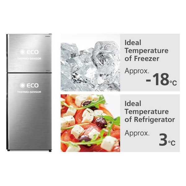 Hitachi Top Mount Refrigerator 330 Litres RH330PUK7KBSL