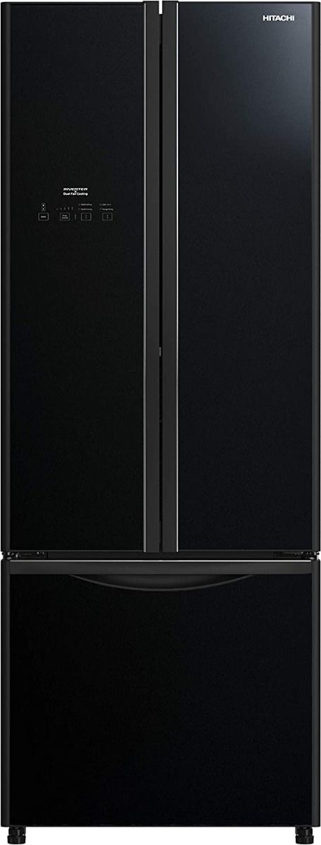 Hitachi, 600L French Bottom Freezer, Inverter Control, Glass Black,RWB600PUK9GBK