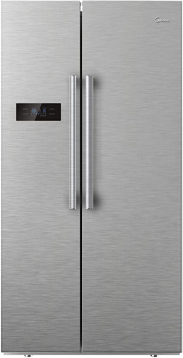 Midea Side by Side Refrigerator Stainless Steel Silver
