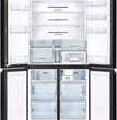 Hitachi 720L 4 Door French Bottom Freezer Inverter Control,RWB720VUK0GBK, Glass Black