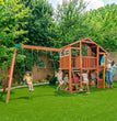 Kidkraft - Boulder Bluff 2-in-1 Wooden Swing Set