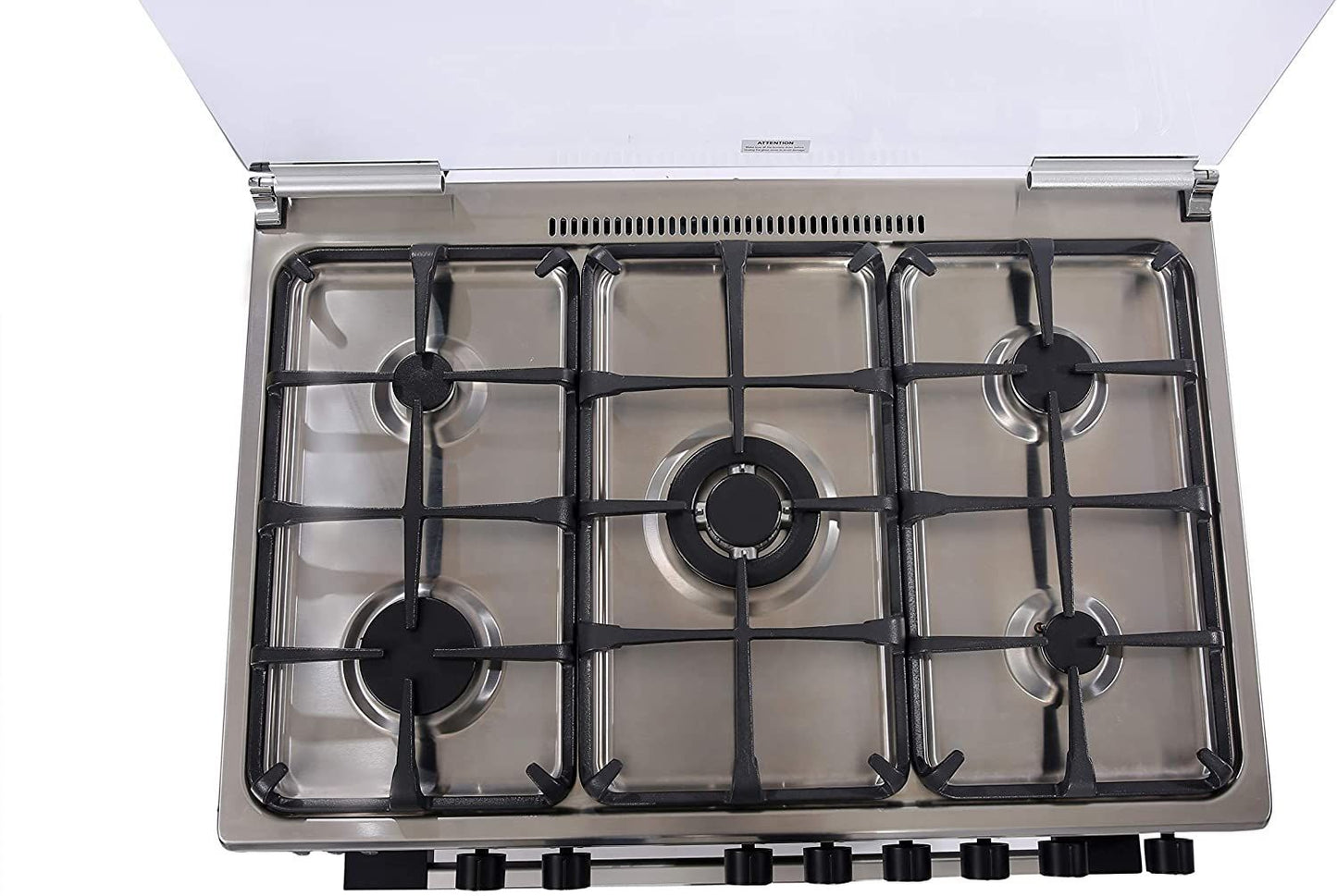 Midea 90*60cm Gas Cooker, Stainless Steel with Full Safety, LME95028FFD