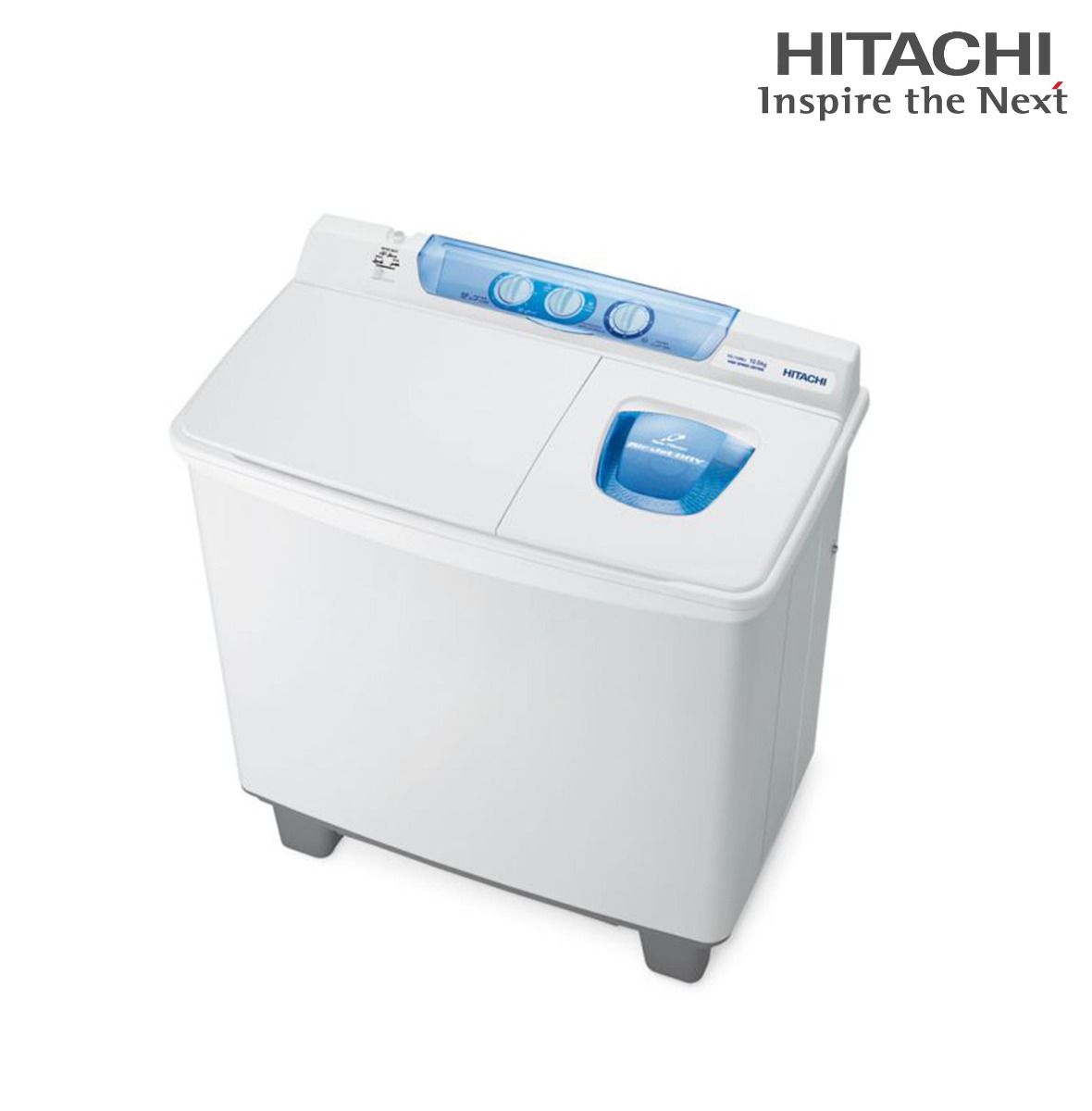 Hitachi- Washer, 9Kg Dryer Semi Autometic White Washing Machine